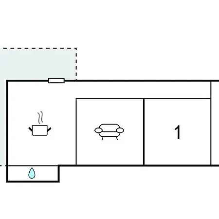 Hébergement de vacances 2 Bedroom Cozy In